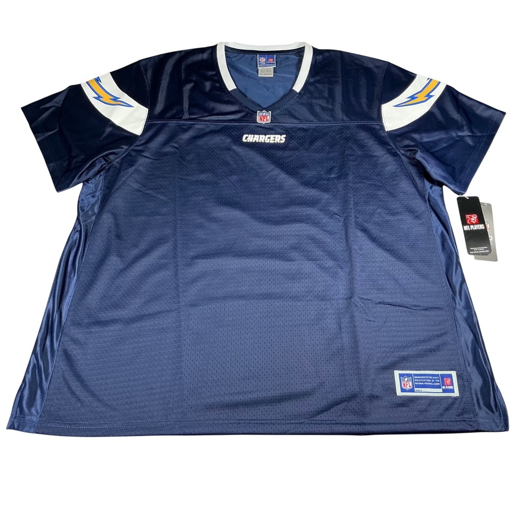 NFL Pro Line San Diego Chargers Jersey Womens 3XL Navy Blue Blank Team NWT